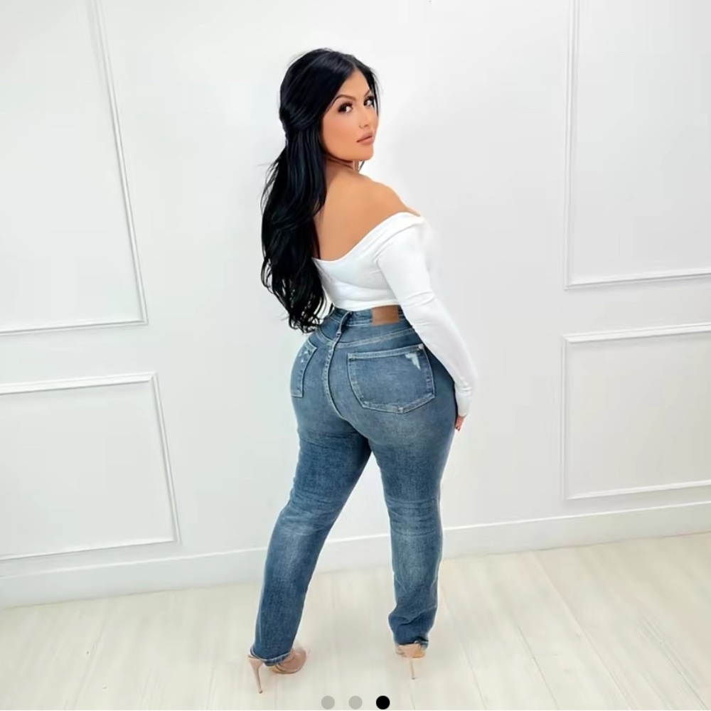 Judy Blue High-Rise Boot Cut Jeans - Faded Blue Karen Judy Blue High